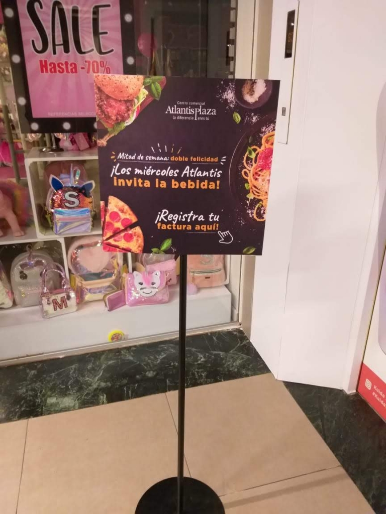 Hablador metálico Atlantis Plaza